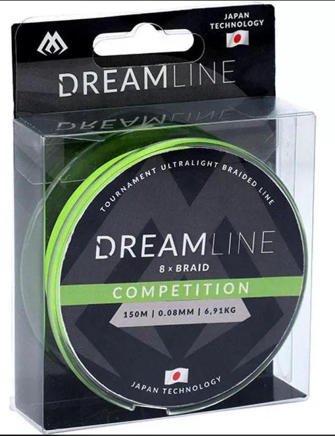 Шнур Mikado Dreamline Competition 150м 0,08мм fluo green
