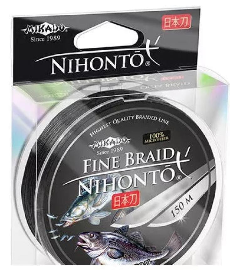 Шнур Mikado Nihonto Fine Braid 150м 0,08мм black