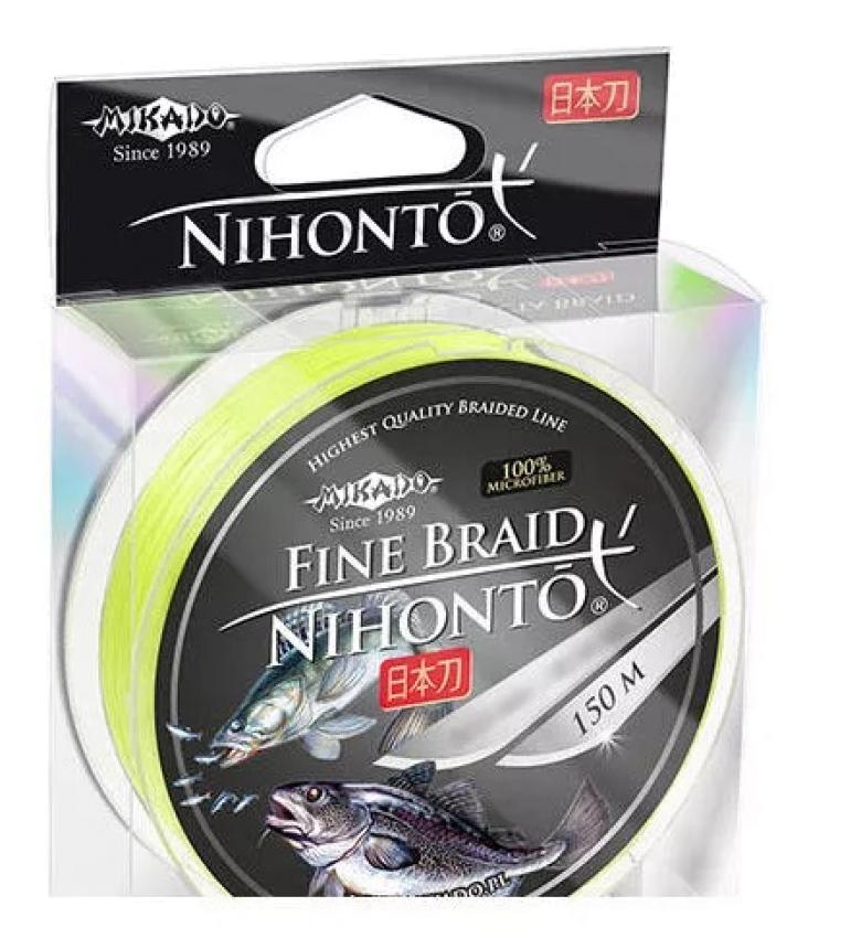 Шнур Mikado Nihonto Fine Braid 150м 0,08мм fluo