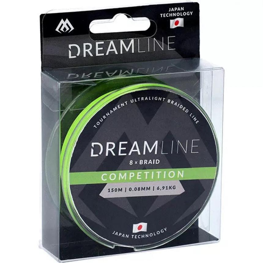 Шнур Mikado Dreamline Competition 150м 0,14мм fluo green