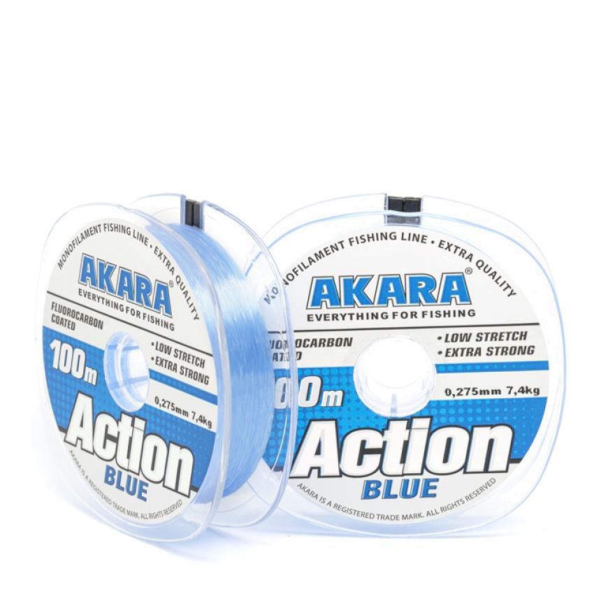 Леска Akara Action 100м 0,275мм Blue, арт. ACT-BL-100-0275