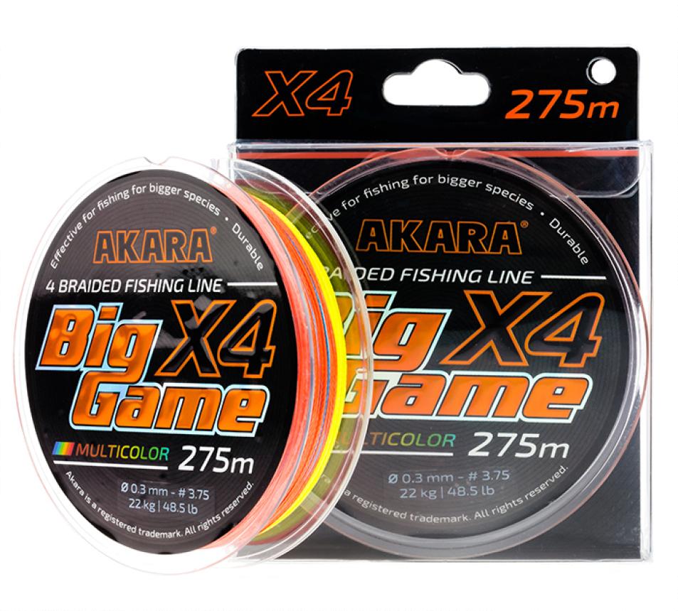 Шнур Akara Big Game 275м 0,35мм Multicolor, арт. ABGM-275-035 – купить по  цене 1200.00 рублей в Москве с доставкой по России в рыболовном  интернет-магазине Spinningline