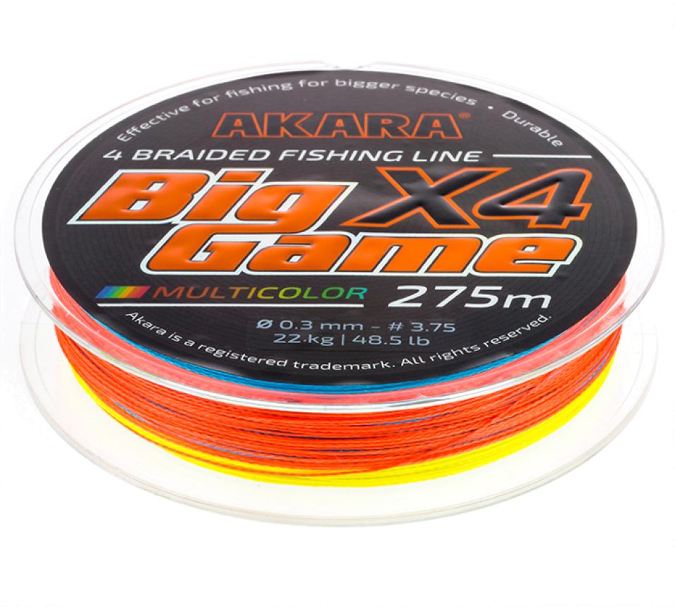 Шнур Akara Big Game 275м 0,35мм Multicolor, арт. ABGM-275-035 – купить по  цене 1200.00 рублей в Москве с доставкой по России в рыболовном  интернет-магазине Spinningline