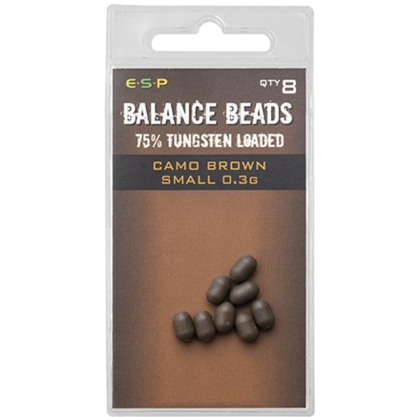 Бусины ESP Tungsten Loaded Balance Beads Large 0,6гр Camo Brown