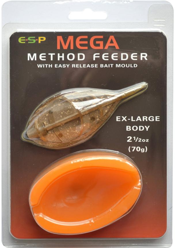 Кормушка ESP Mega Method Feeder XL 70гр + форма Orange