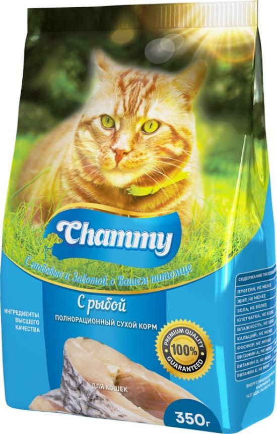 Сухой корм для кошек Chammy рыба 1,9кг