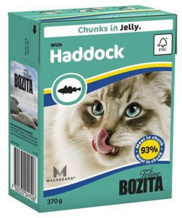 Консервы Bozita Feline для кошек морская рыба желе 370гр