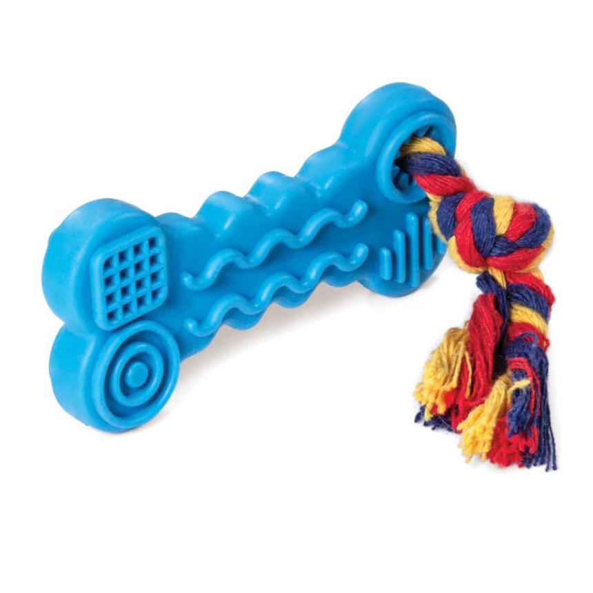 Игрушка Triol для собак "Косточка" с веревкой 16,5см