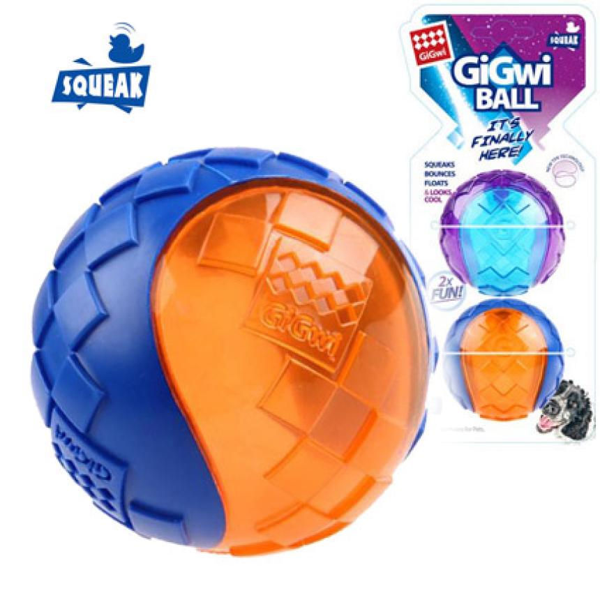 Игрушка GiGwi Ball для собак 2 мяча с пищалкой 6см