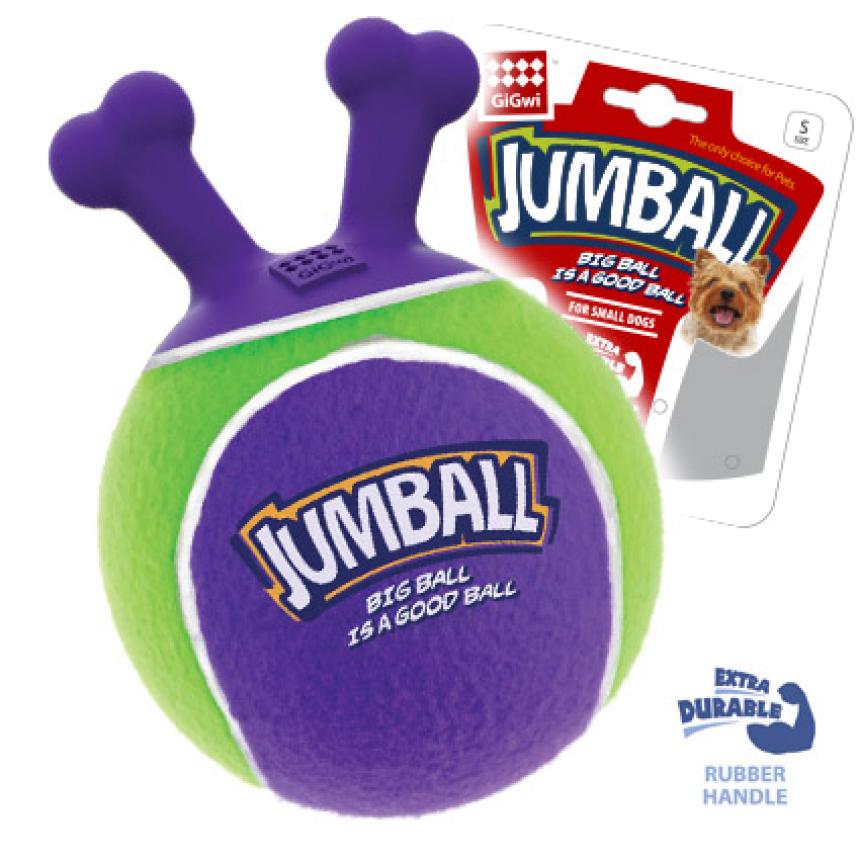 Игрушка GiGwi Jumball для собак "Мяч с захватом" 18см