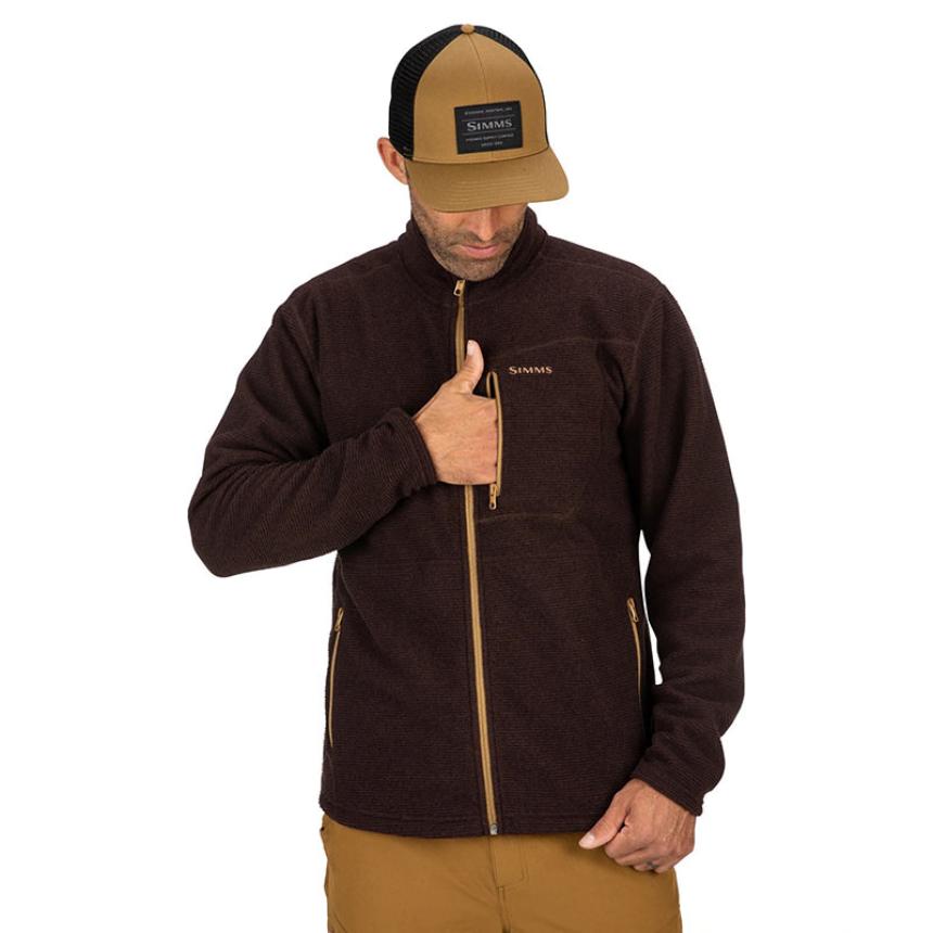 Пуловер Simms Rivershed Full zip '20 (Mahogany). Simms Rivershed Full zip Steel. Bepe zip.