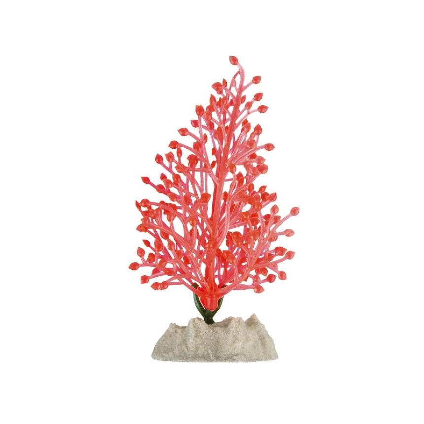 Растение искусственное GloFish флуоресцентное оранжевое 21см