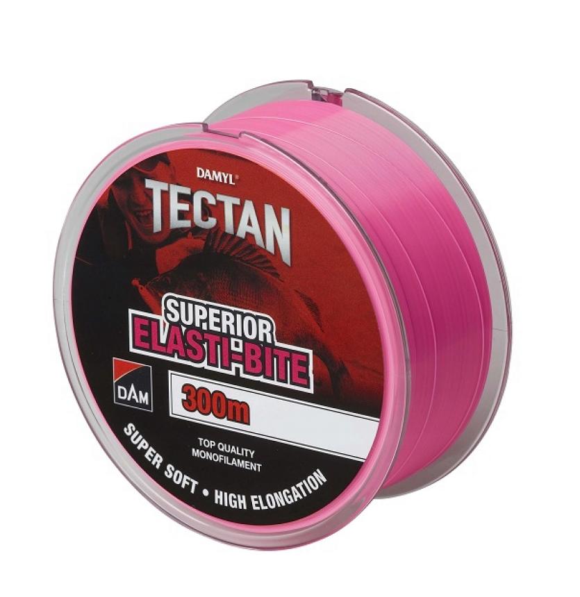Леска DAM Tectan Superior Elasti-Bite Mono 300м 0,25мм Fluoro Pink