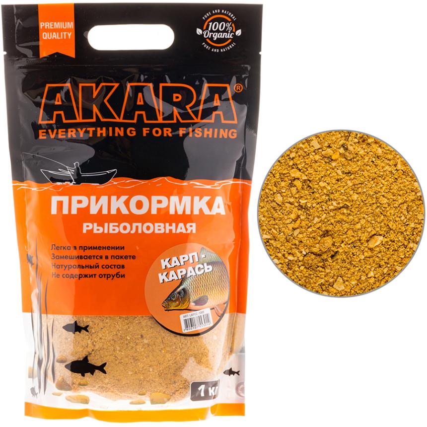 Прикормка Akara Premium Organic 1кг Карп+Карась
