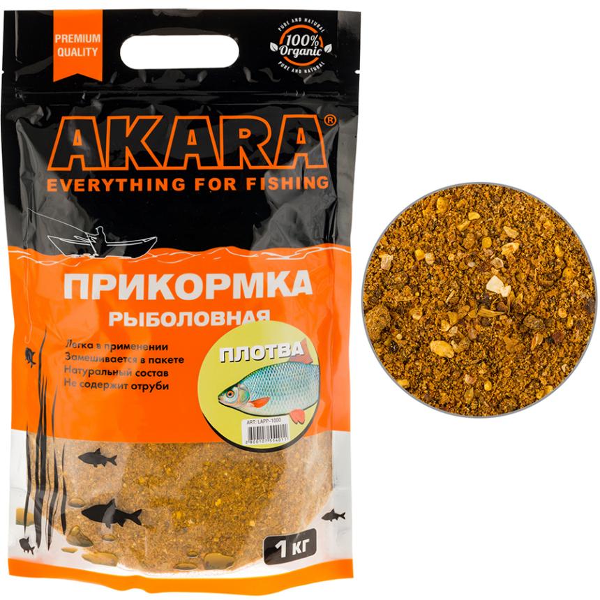 Прикормка Akara Premium Organic 1кг Плотва