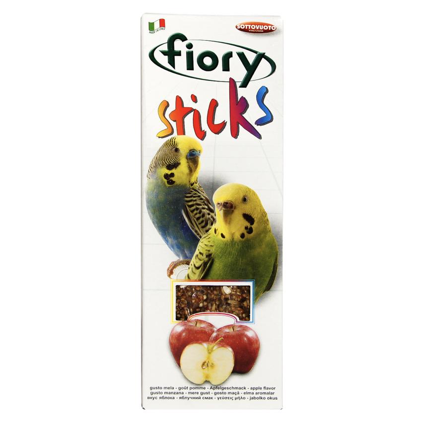 Палочки Fiory Sticks для волнистых попугаев с яблоком 2*30гр