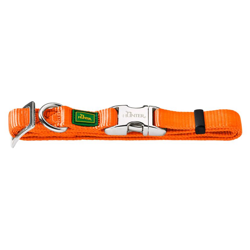 Ошейник Hunter ALU-Strong для собак L 45-65см, металлическая застежка, оранжевый
