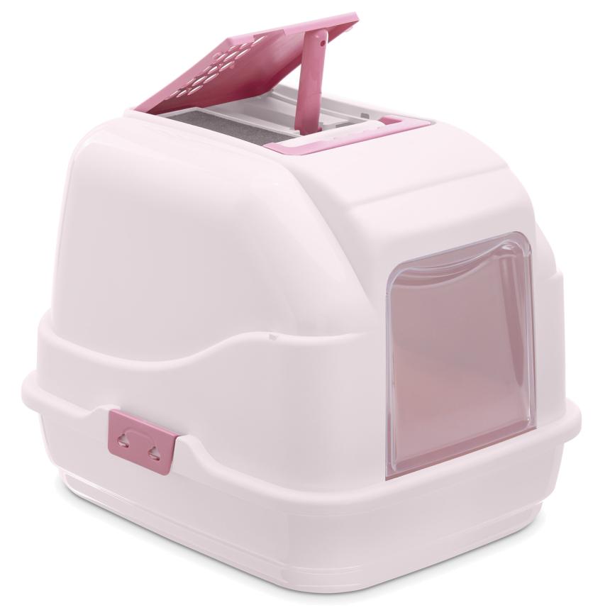 Био-туалет IMAC Easy Cat для кошек 50*40*40см нежно-розовый