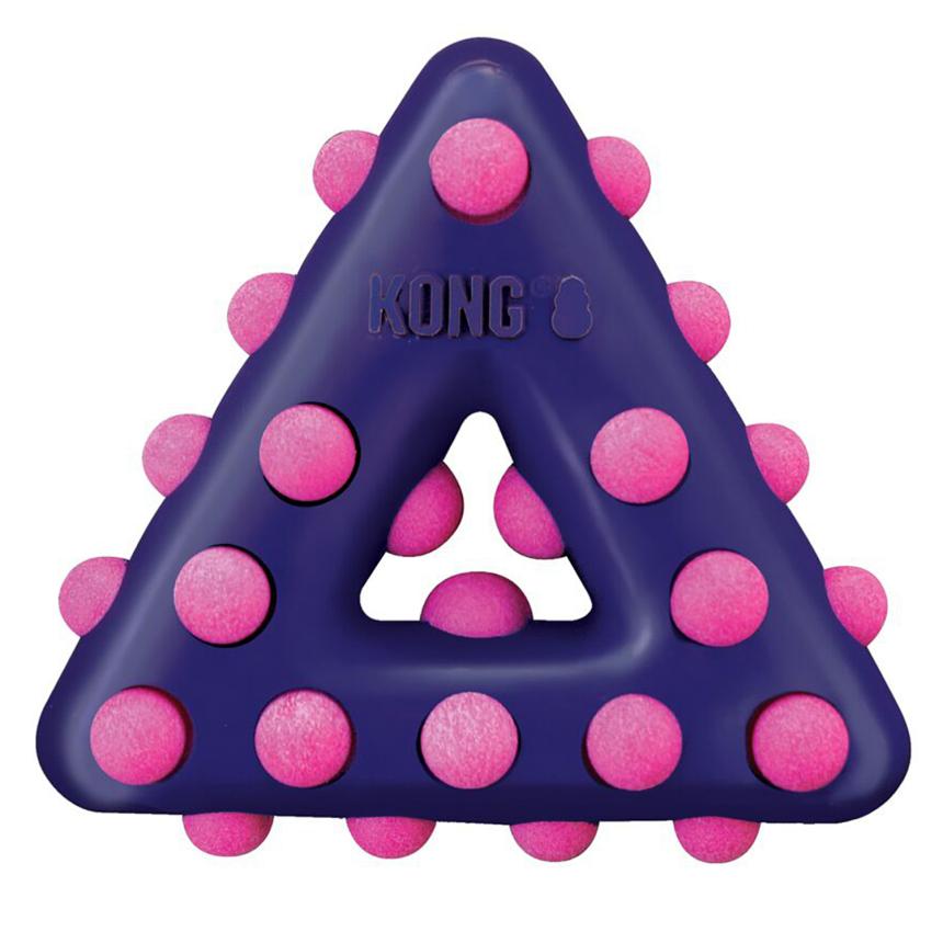 Игрушка Kong Dotz для собак треугольник большой 17см