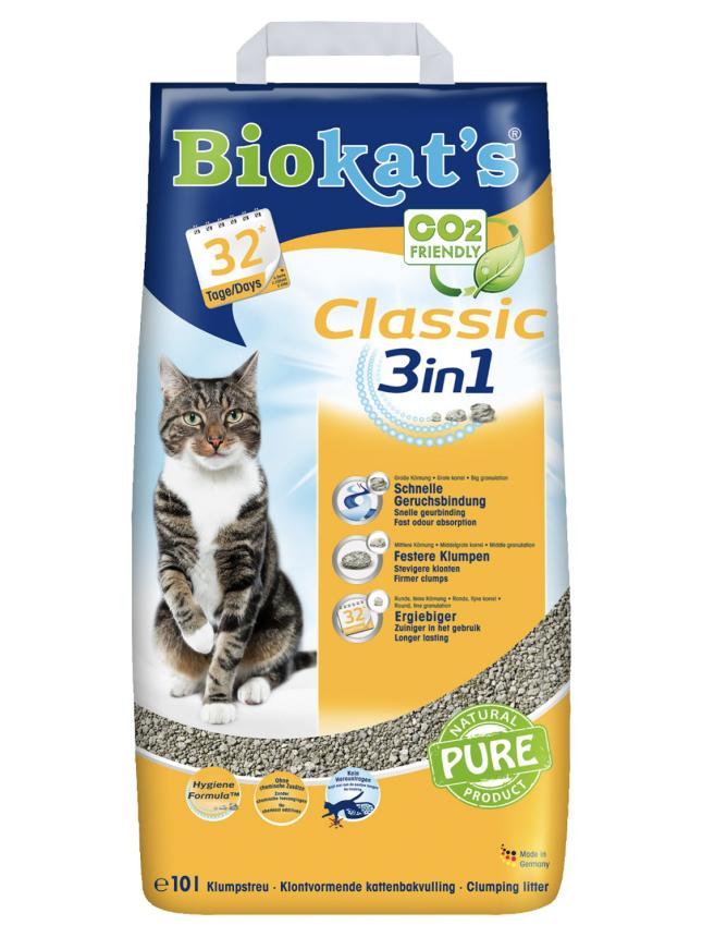Наполнитель Biokat’s Classic для кошек комкующийся 10кг