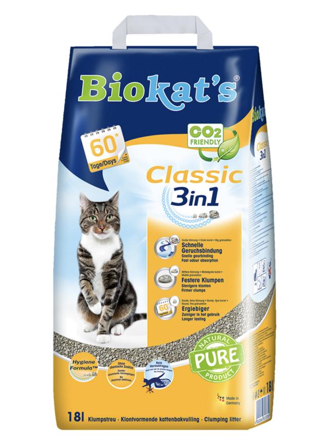Наполнитель Biokat’s Classic для кошек комкующийся 18кг