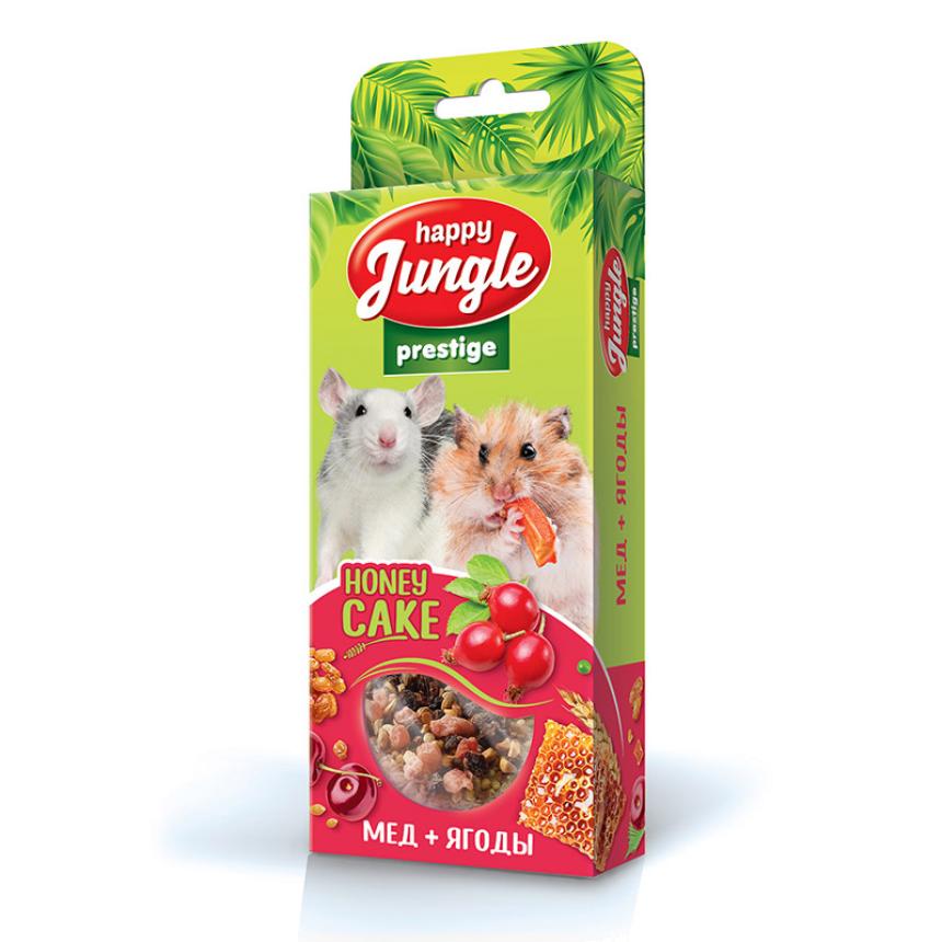 Лакомство-корзинки Happy Jungle Prestige для грызунов, мед и ягоды 3шт