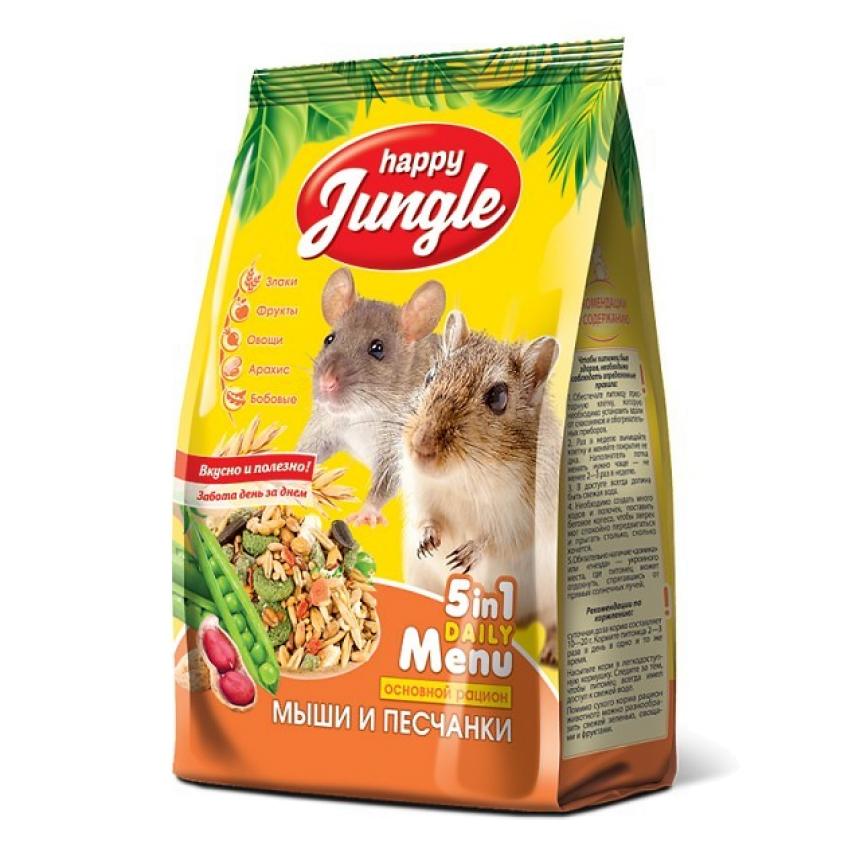 Корм Happy Jungle для мышей и песчанок 400гр