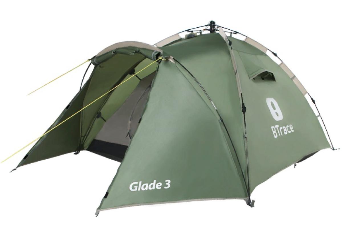 Палатка BTrace Glade 3 быстросборная зеленый