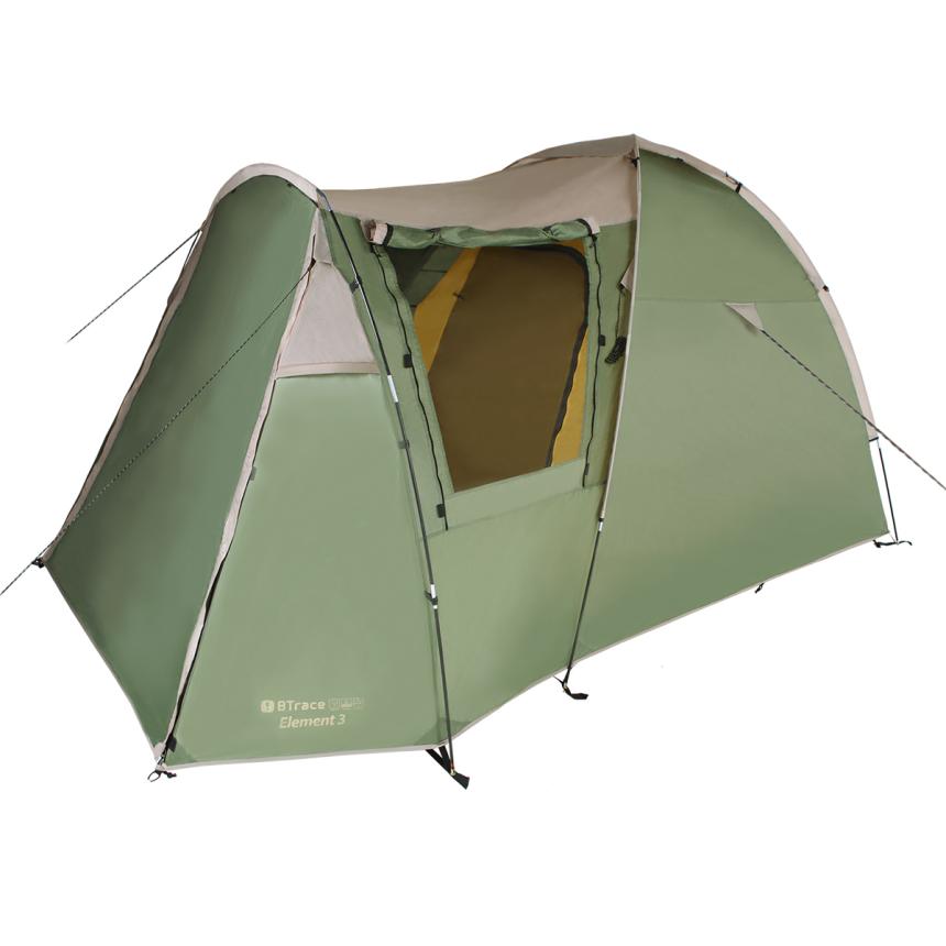 Палатка BTrace Element 3 зеленый/бежевый