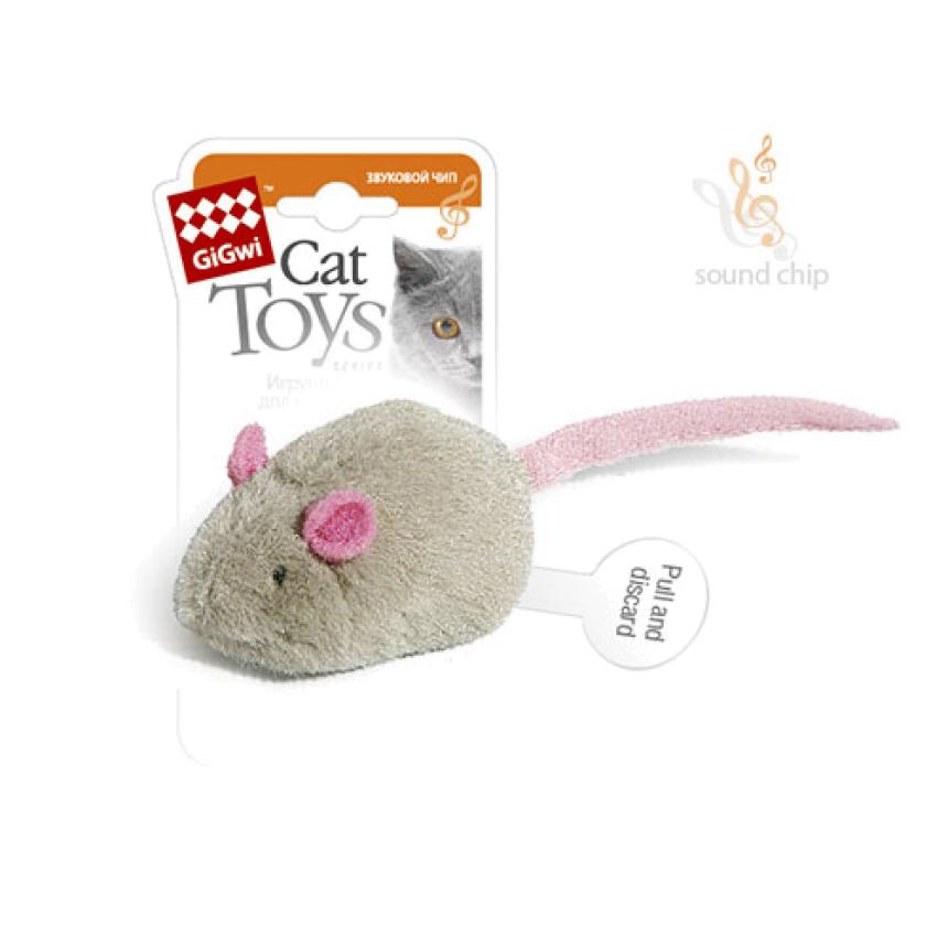Игрушка GiGwi Melody Chaser для кошек "Мышь" с чипом 6см