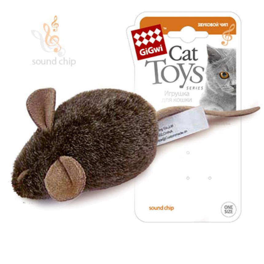 Игрушка GiGwi Melody Chaser для кошек "Мышь" с чипом 15см