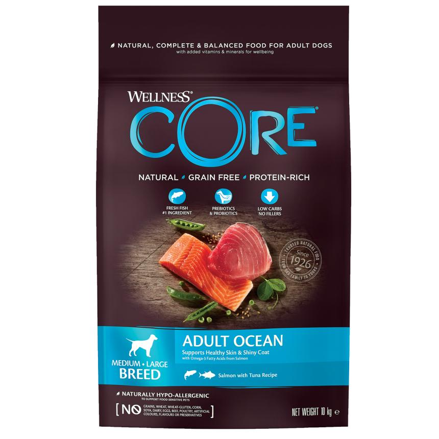 Сухой корм Core для собак средних и крупных пород лосось/тунец 10кг