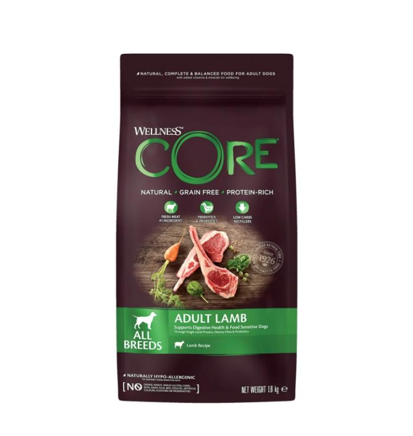 Сухой корм Core для собак всех пород ягненок/яблоко 1,8кг