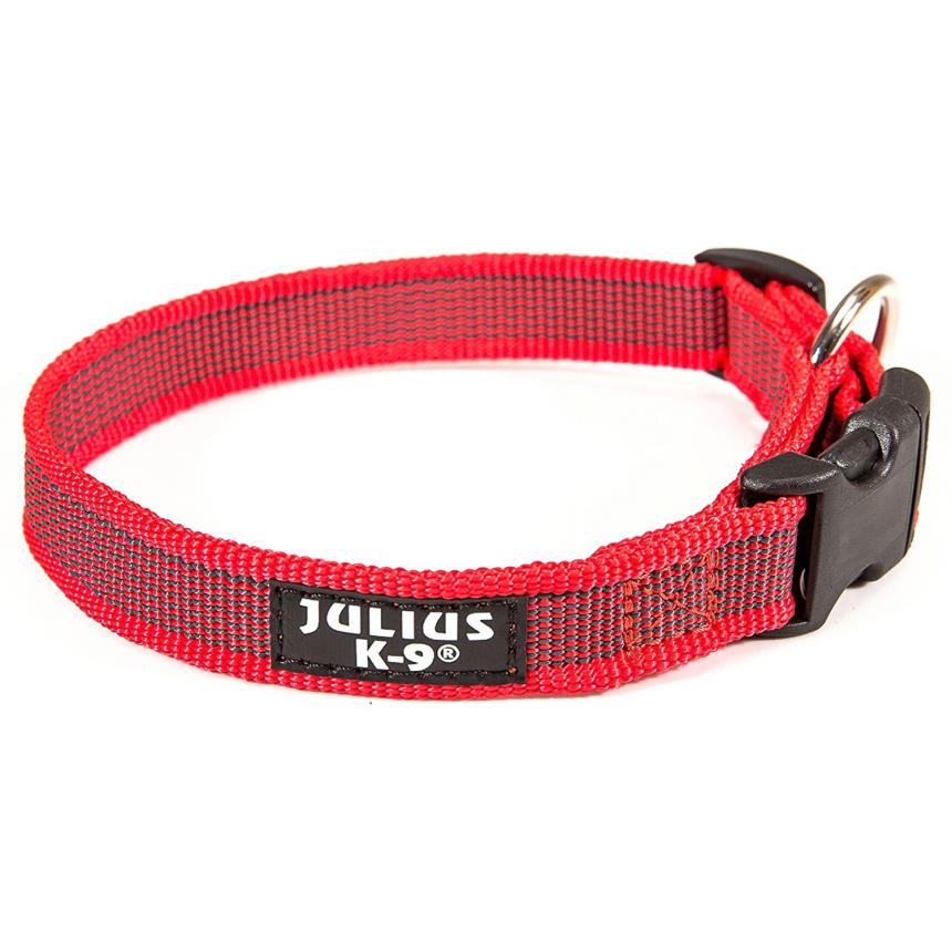 Ошейник Julius-K9 Color&Gray 27-42/2 красно-серый