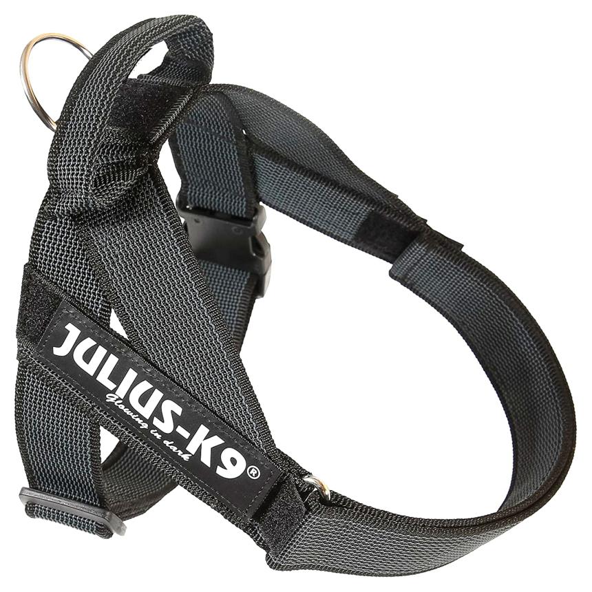 Шлейка Julius-K9 для собак Color & Gray IDC® ремни 1 61-80 черный