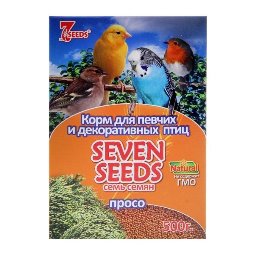 Просо Seven Seeds для птиц и грызунов 500гр
