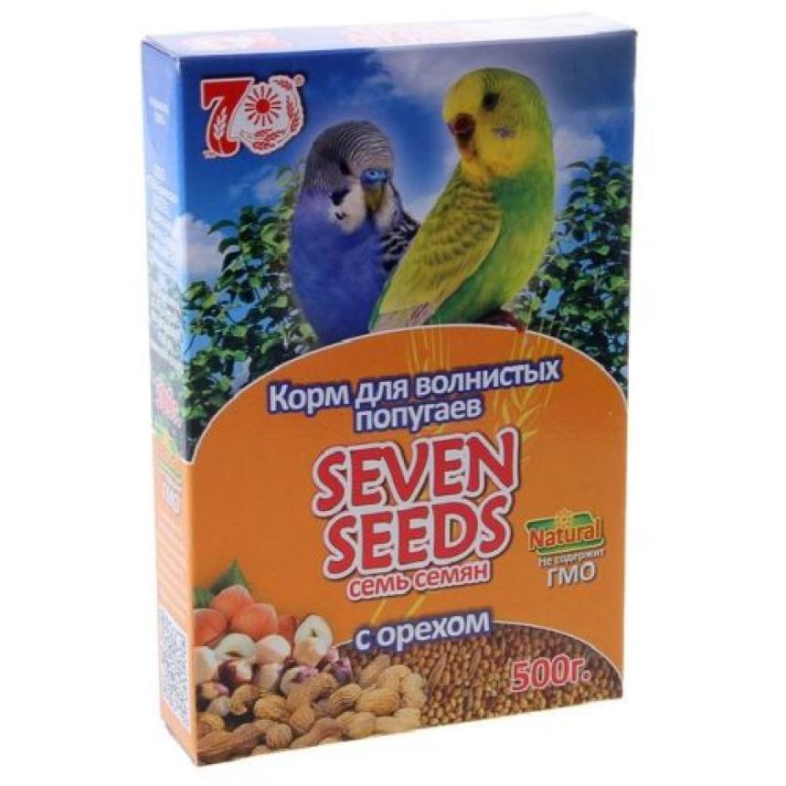 Корм Seven Seeds для волнистых попугаев, орех 500гр