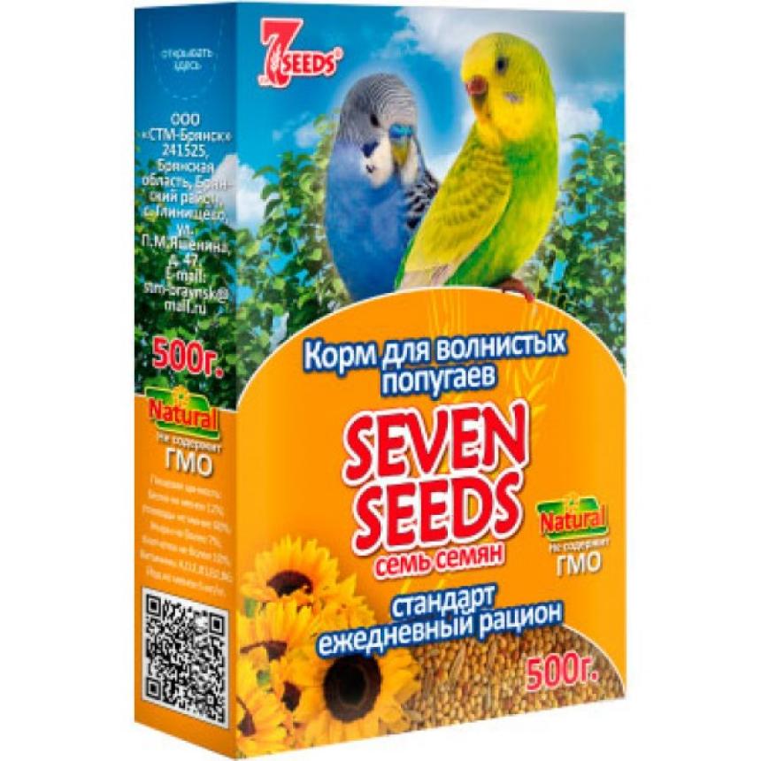 Корм Seven Seeds для волнистых попугаев, стандарт 500гр