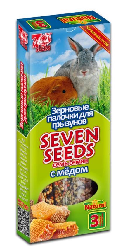 Палочки Seven Seeds для грызунов, мед 3шт