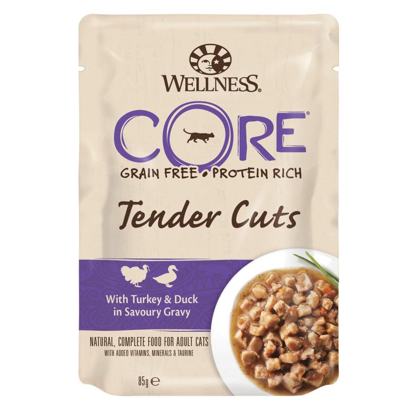 Пауч Core Tender Cuts для кошек индейка, утка соус 85гр