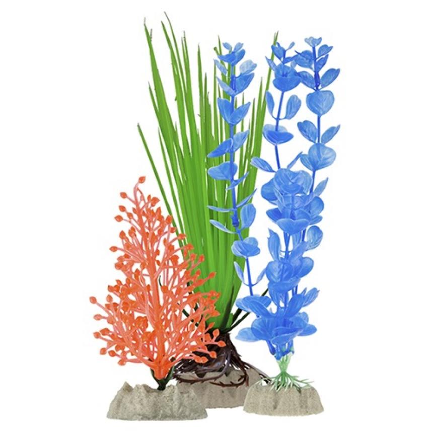 Набор растений GloFish флуоресцентные (S оранжевое, М зеленое, L синее)