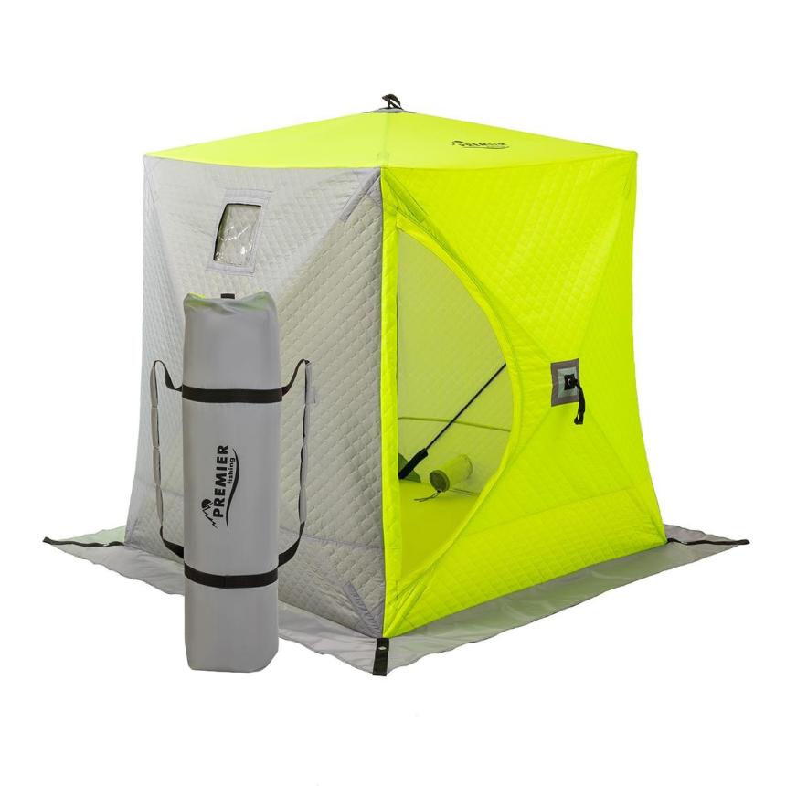 Палатка зимняя Premier Куб 1,5*1,5 Yellow Lumi/Grey