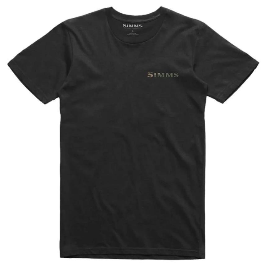 Футболка Simms Walleye Logo T-Shirt XL Black, арт. 13239-001-50 – купить по цене 2935.00 рублей в Москве с доставкой по России в рыболовном интернет-магазине Spinningline
