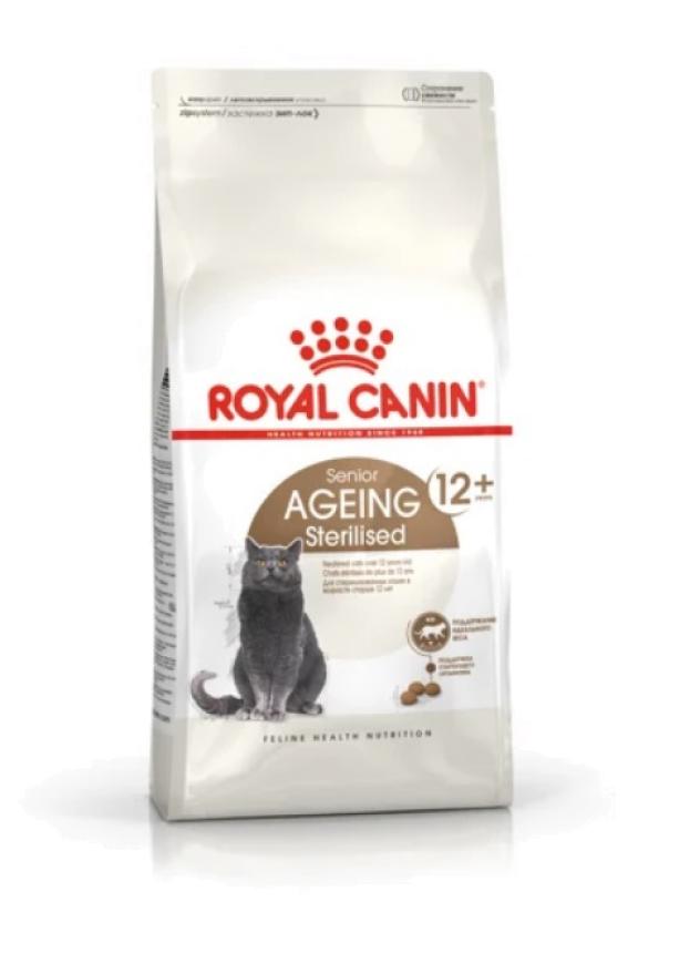 Сухой корм Royal Canin Ageing Sterillised 12+ для стерилизованных кошек старше 12лет, 2кг
