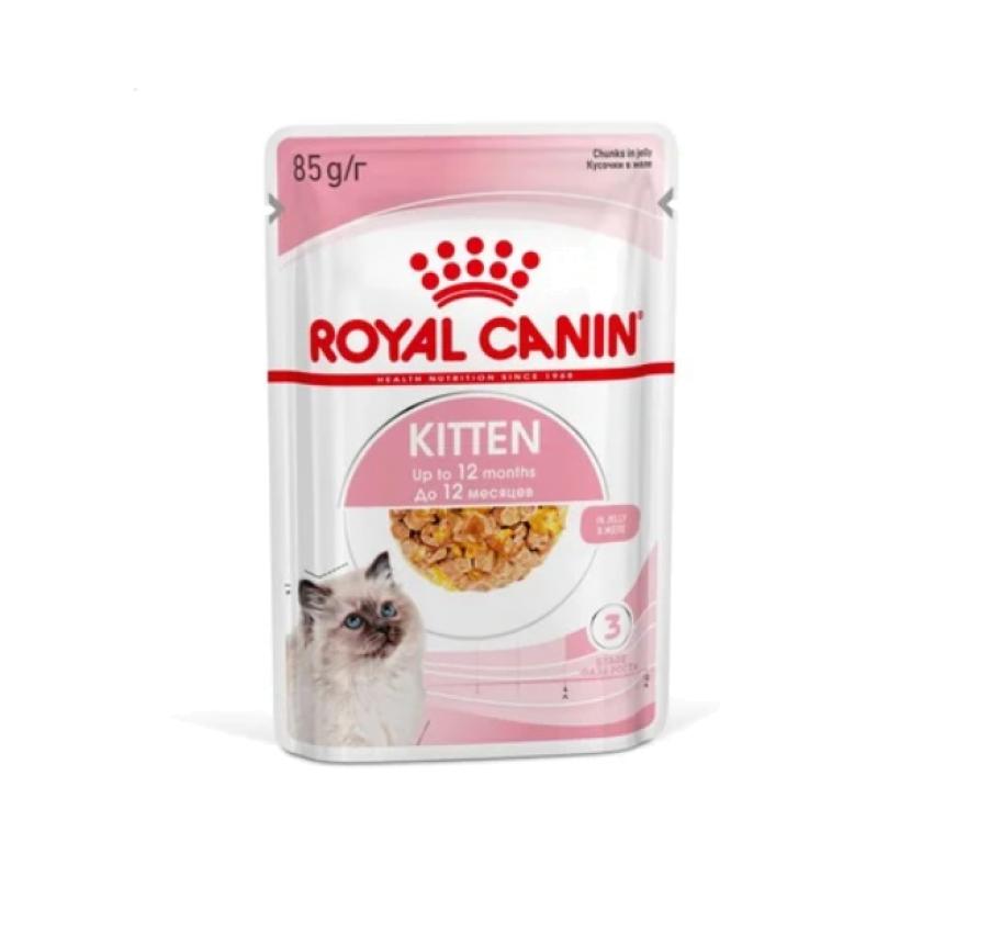 Пауч Royal Canin Kitten для котят 4-12мес, желе 85гр