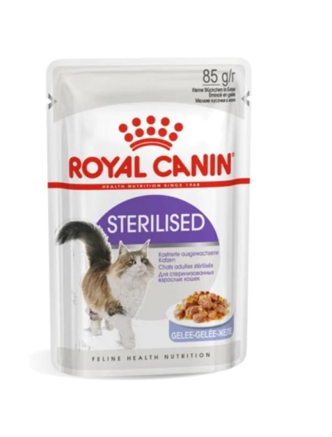 Пауч Royal Canin Sterilised для стерилизованных кошек, желе 85гр
