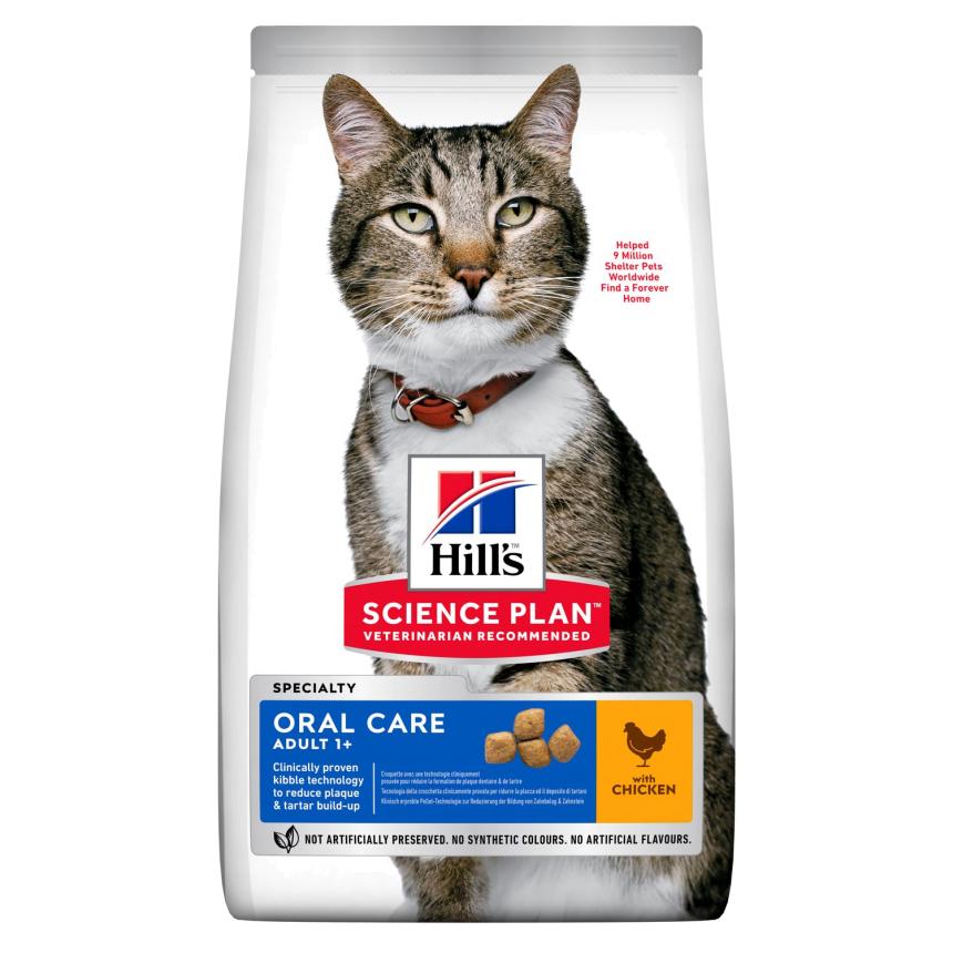 Сухой корм Hill's Oral Care для кошек Уход за полостью рта 1,5кг