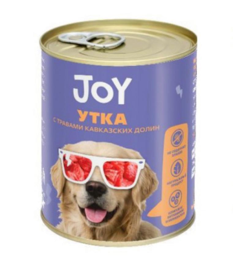 Корм Joy для собак крупных и средних пород беззерновой Утка с травами кавказских долин 340гр