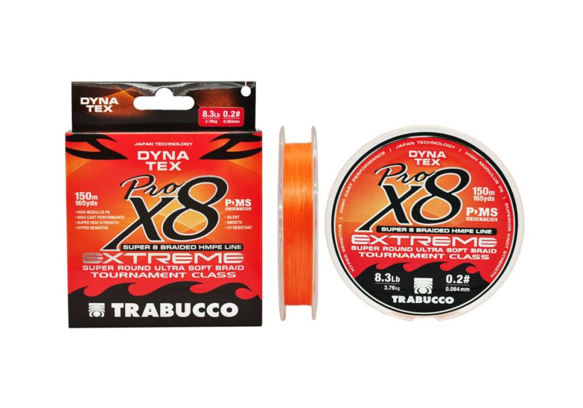 Шнур Trabucco Pro Extreme X8 150м 1.5 Bright Orange