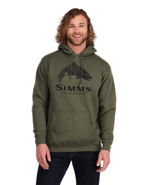 Simms Wood Trout Fill Hoody: XL Navy